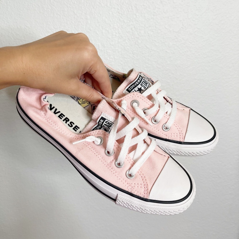 Converse Chuck Taylor All Star Shoreline Pink Slip On Sneakers Womens 7